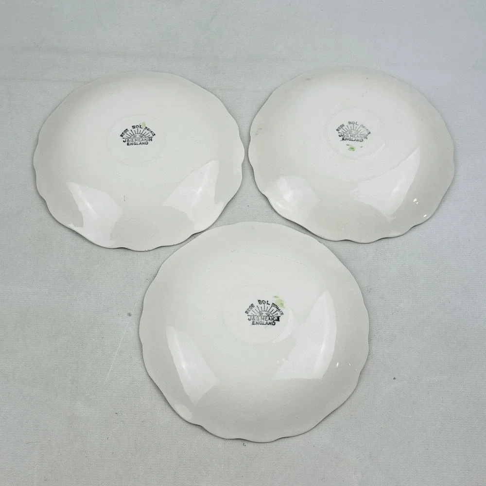 J&G Meakin Welcome Home Saucer Lot of 3 English Staffordshire‎ Replacement